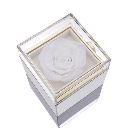 ETERNAL ROSE BOX - W/ ENGRAVED NECKLACE & REAL ROSE™️