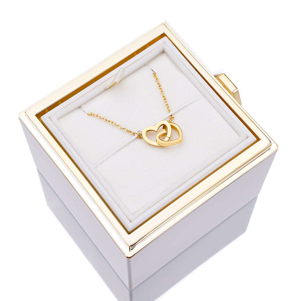 ETERNAL ROSE BOX - W/ ENGRAVED NECKLACE & REAL ROSE™️