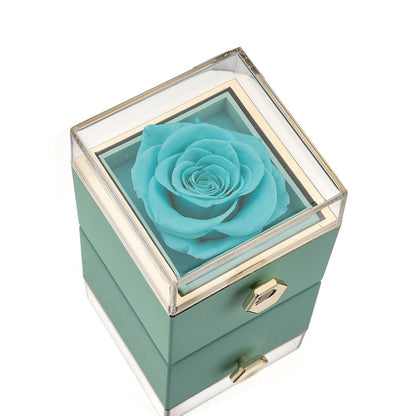 ETERNAL ROSE BOX - W/ ENGRAVED NECKLACE & REAL ROSE™️